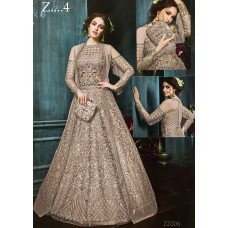 22003-B LIGHT RUST HEAVY EMBROIDERED INDIAN AND PAKISTANI BRIDAL LEHENGA